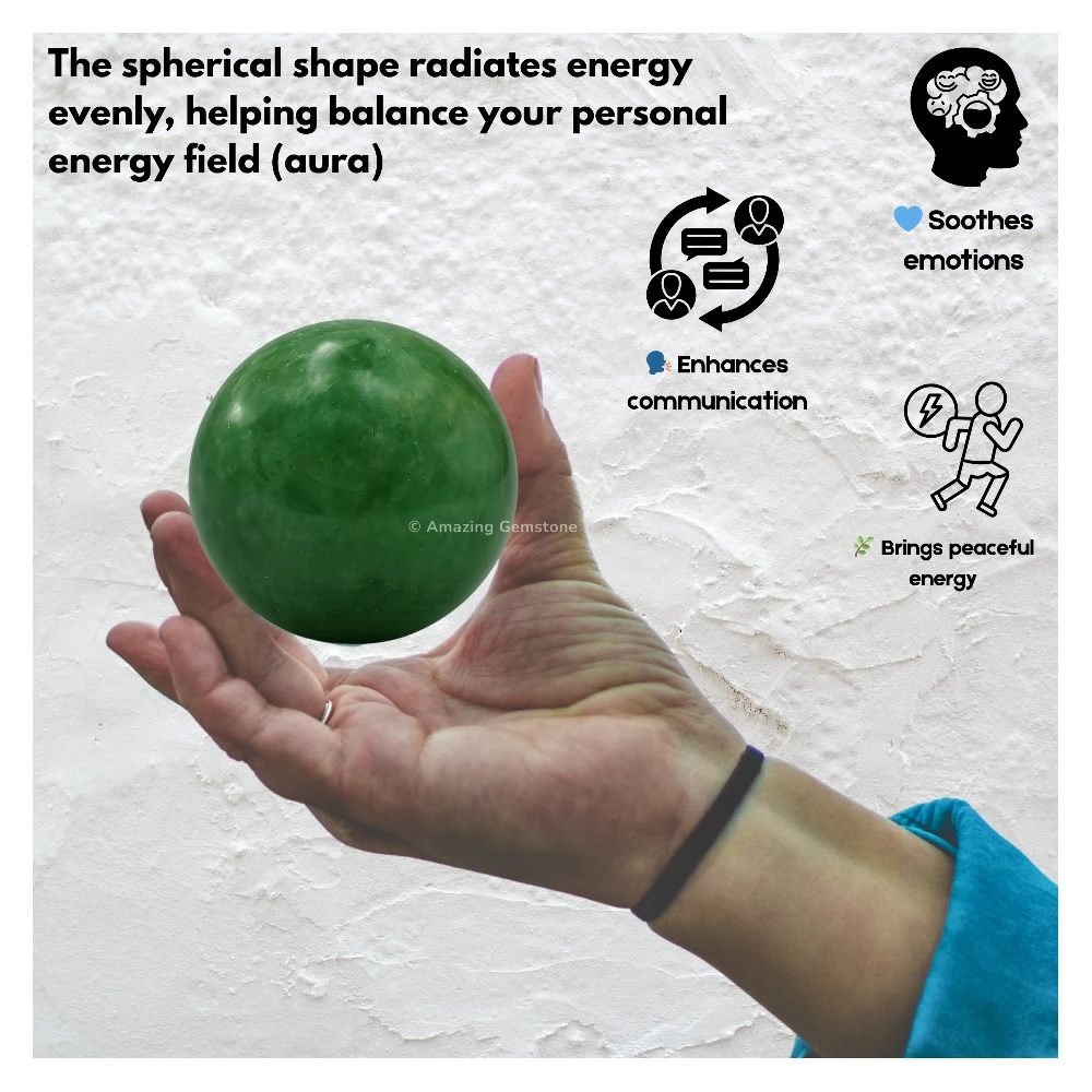Green Strawberry Quartz Sphere (2 Inch)