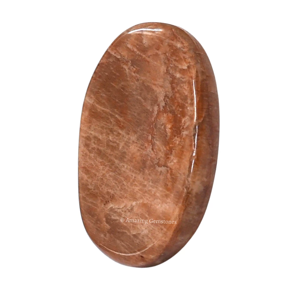 Peach Moonstone Worry Stone