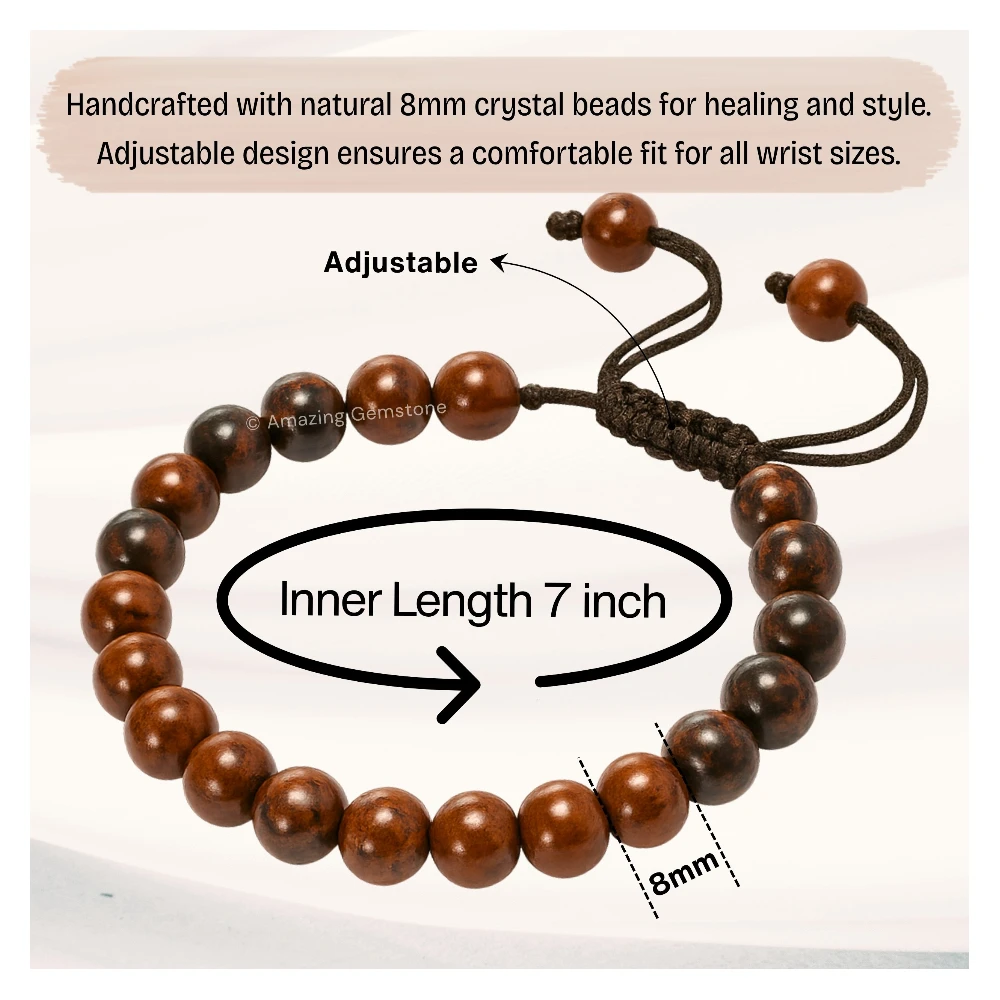 Mahogany Obsidian Bracelet (Adjustable)