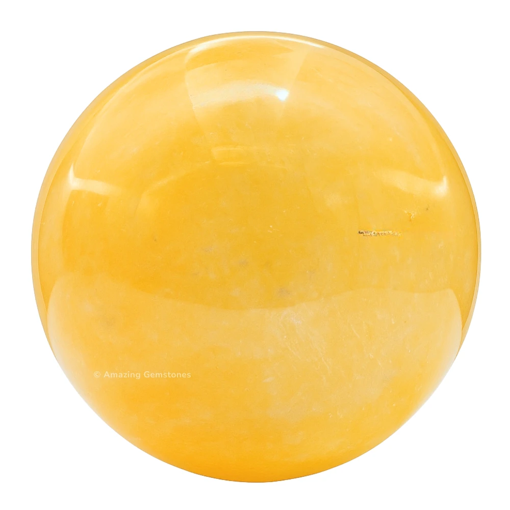 Yellow Calcite Sphere (1.5 Inch)