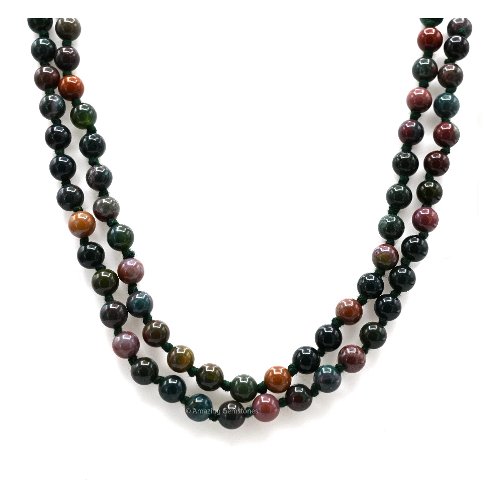 Bloodstone Mala (Hand Knotted)