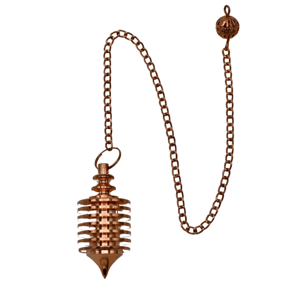 Copper Metal Pendulum - Rose Gold Hard Coil Vertical (MP15)