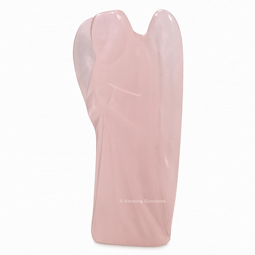 Rose Quartz Angel Figurine (4 Inch)