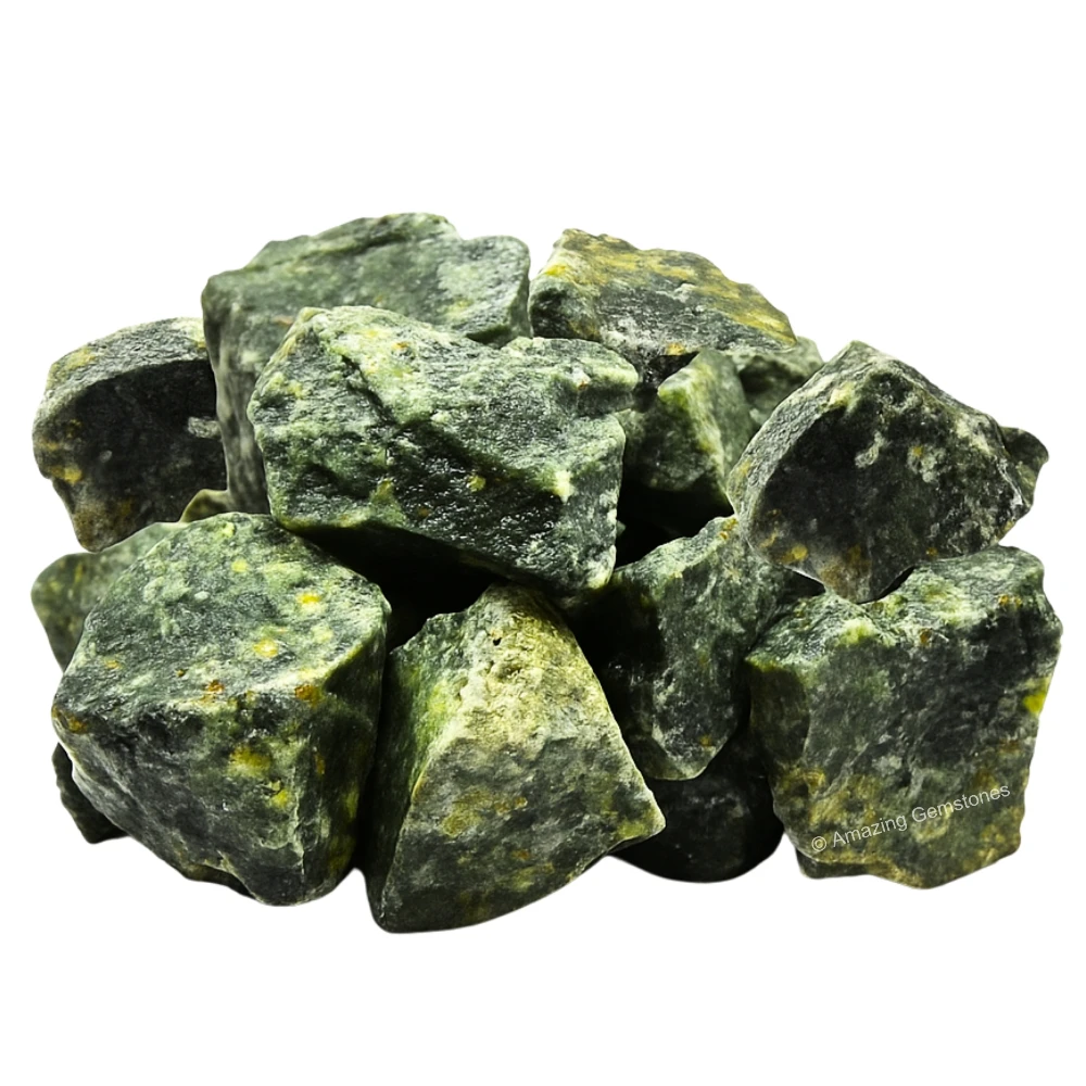 Green Jade Raw Crystals (5 Pieces)