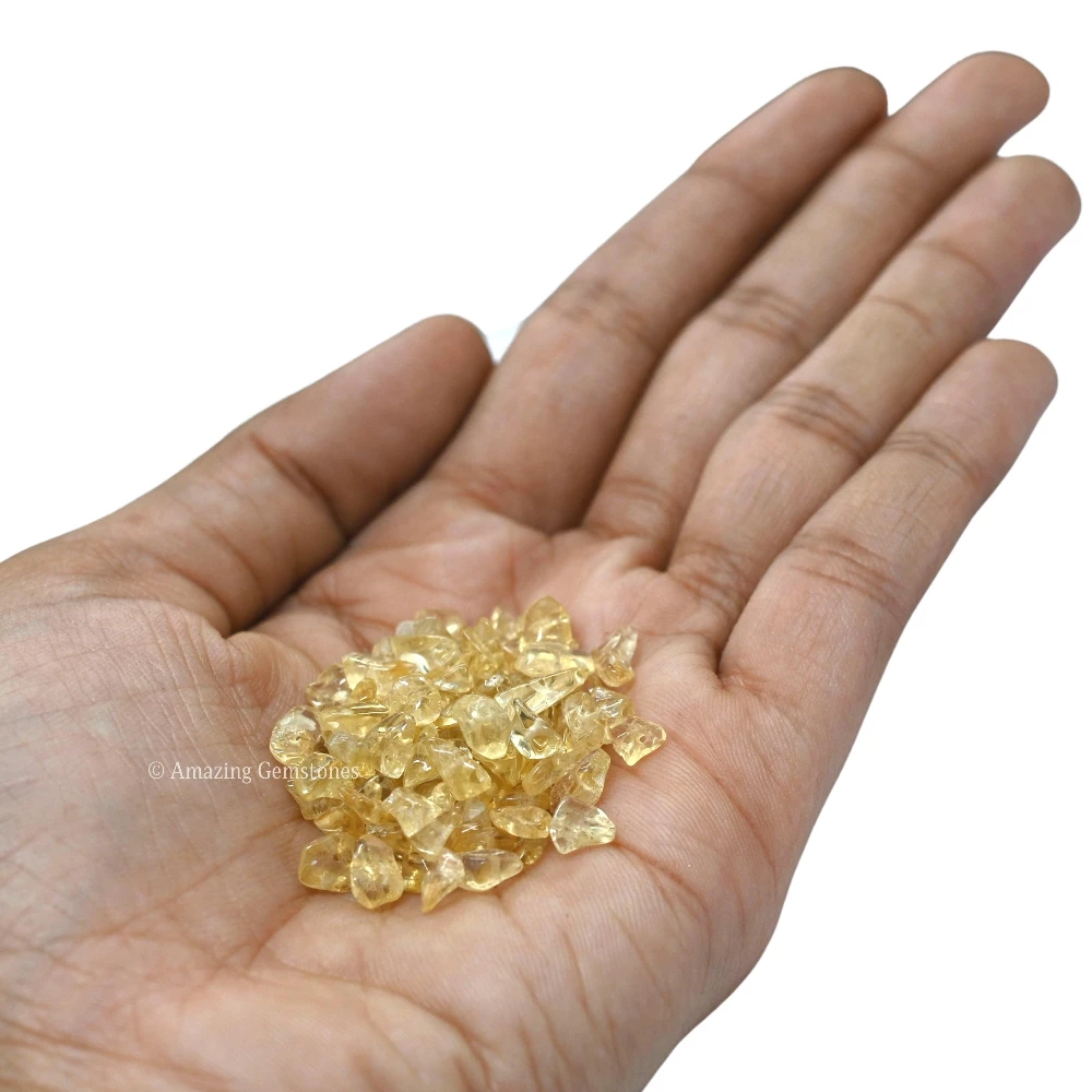 Citrine Chips - Pre Drilled