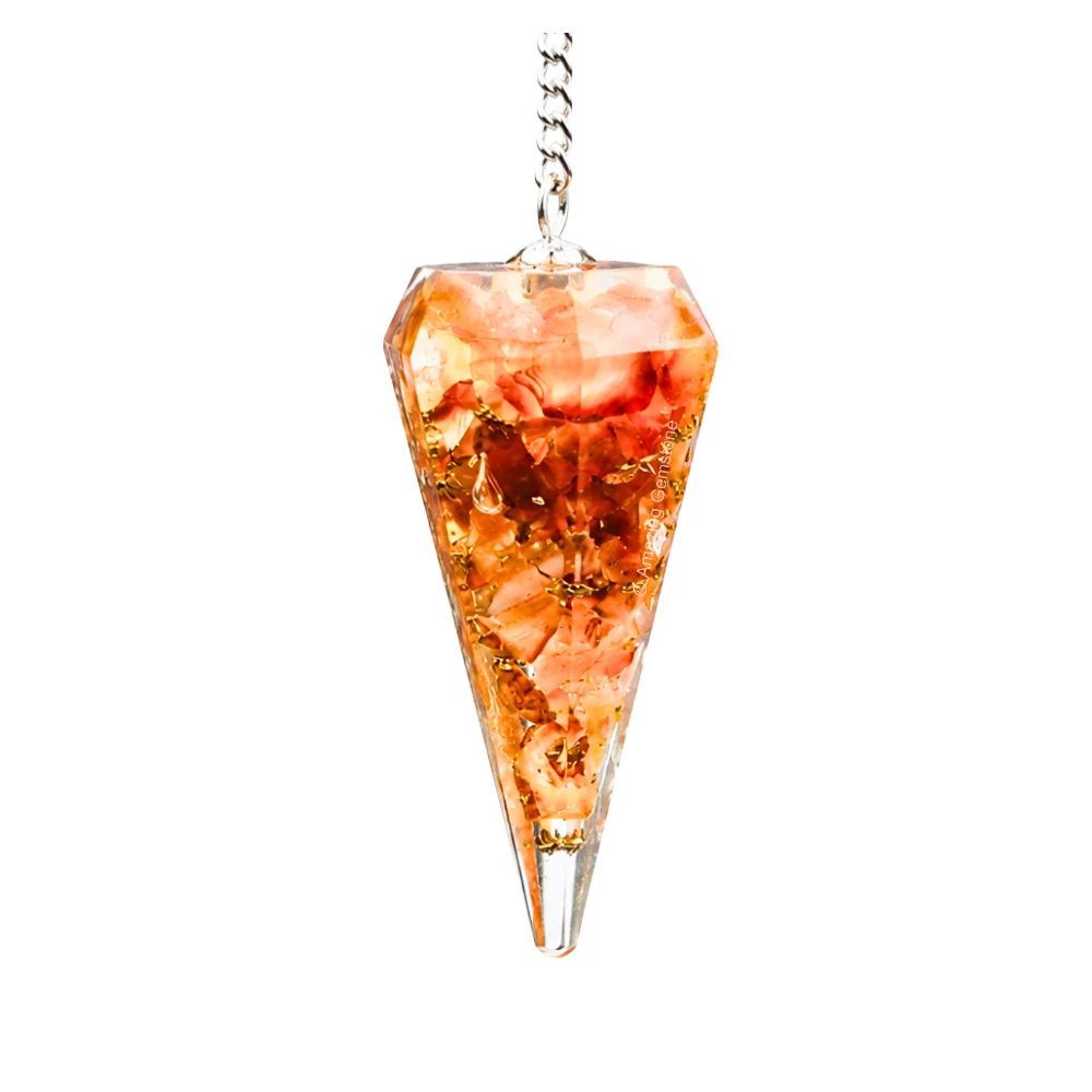 Carnelian Orgone Pendulum