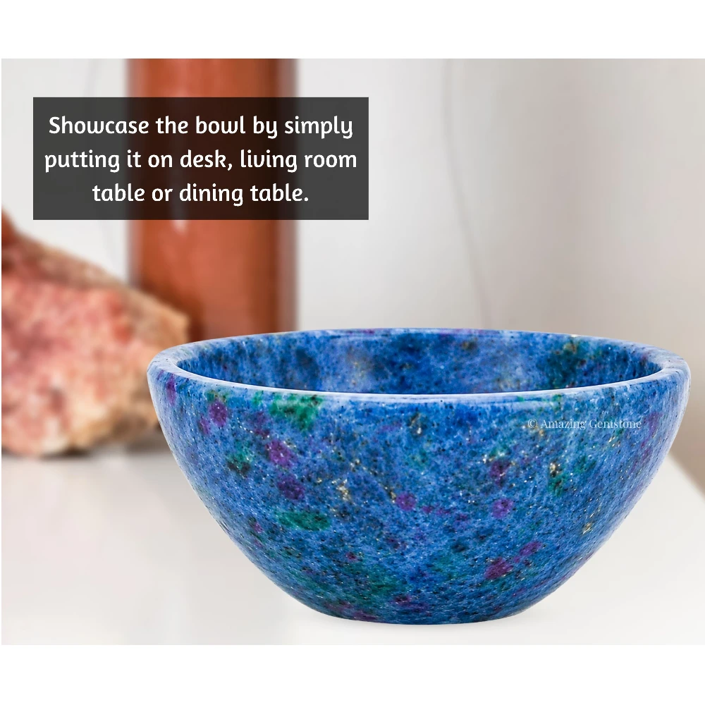 Ruby Kyanite Crystal Bowl - 2 Inch