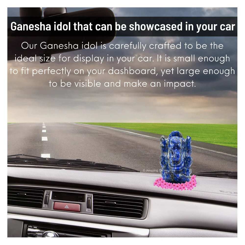 Lapis Lazuli Ganesha Crystal Idol