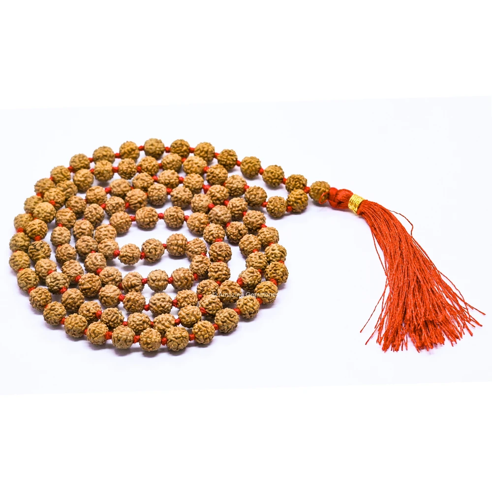 7mm Rudraksha Mala (Hand Knotted)