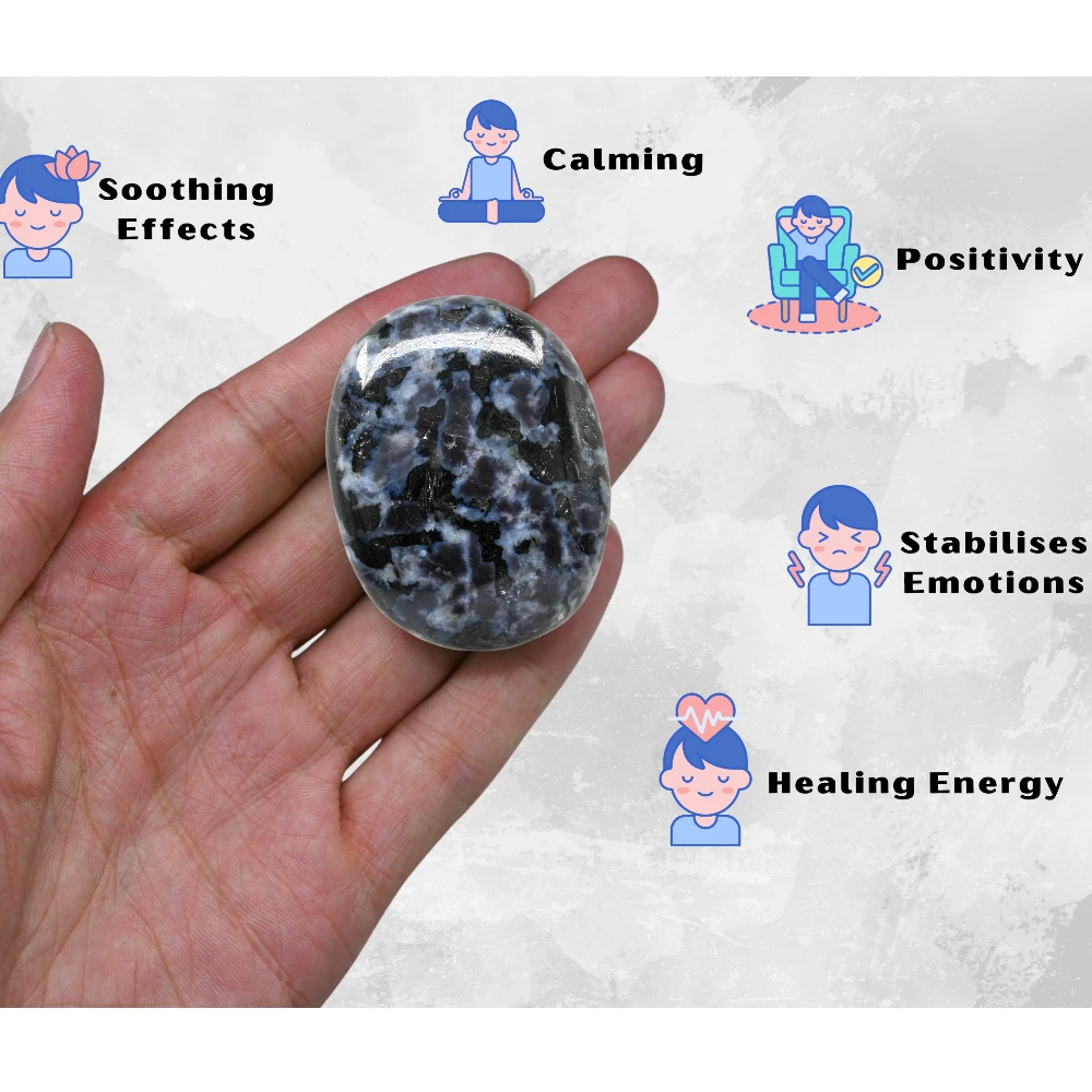 Indigo Gabbro Palm Stone