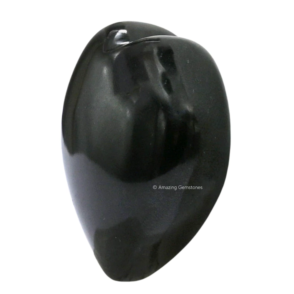 Black Agate Heart