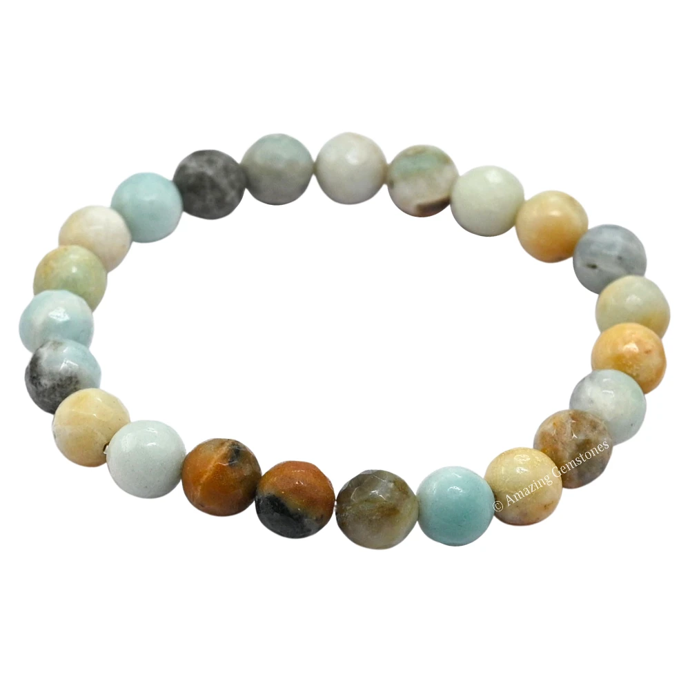 Mexican Amazonite Bracelet (Faceted-Stretchable)