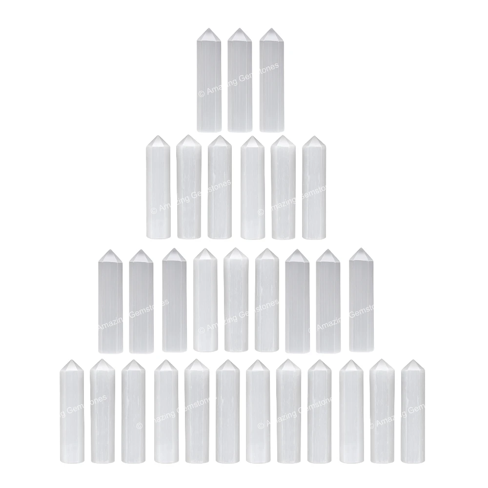 Selenite Pencil Points (Set of 50)