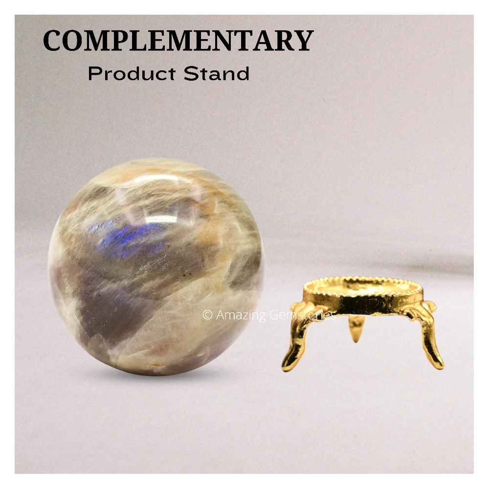 Sun Moonstone Sphere (1.5 Inch)
