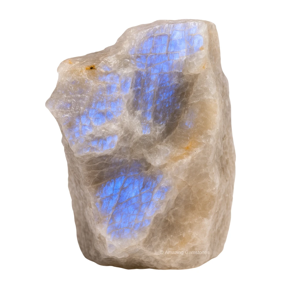Sun Moonstone Raw Crystals (2 Pieces)