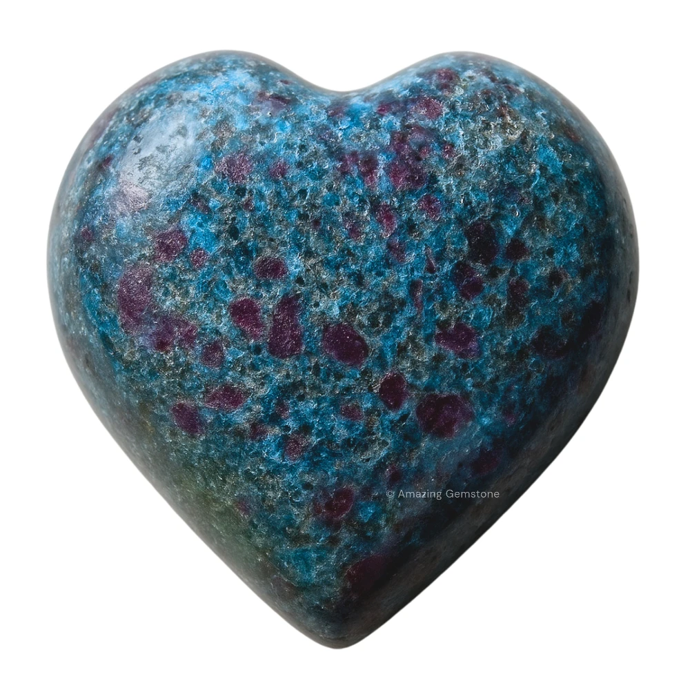 Ruby Kyanite Heart