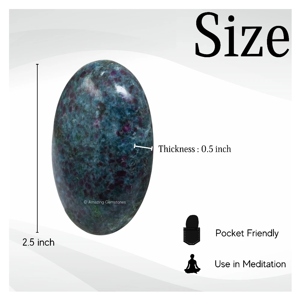 Ruby Kyanite  Palm Stone (Large)