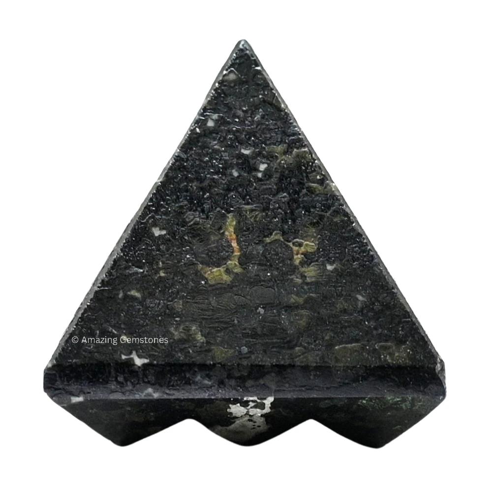 Nuummite Lemurian Pyramid - Under 9 Pyramid Plate
