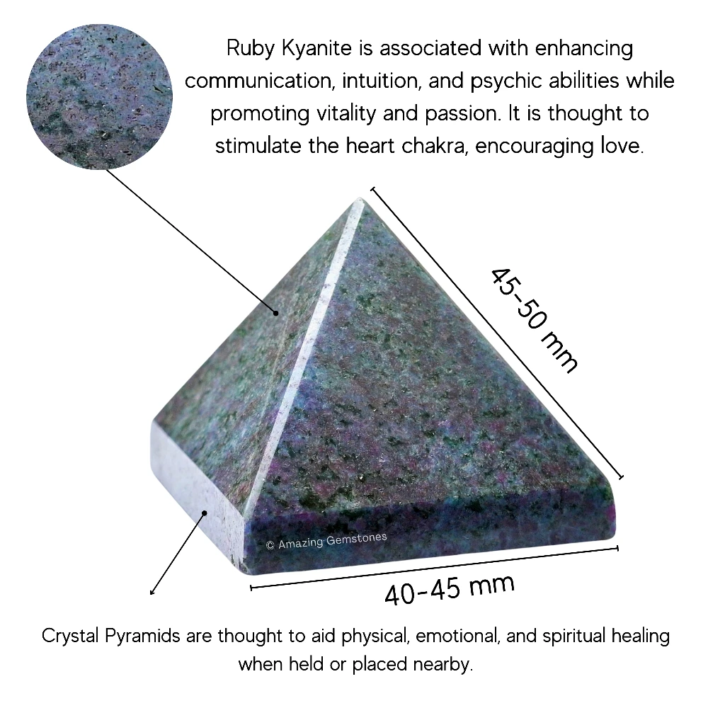 Ruby Kyanite Pyramid (2 Inch)
