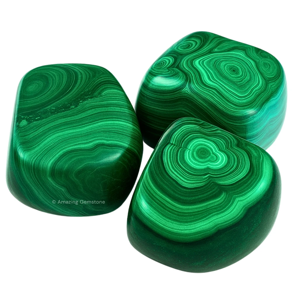 Tumbled Malachite Crystals Stones (1000+ Carats)