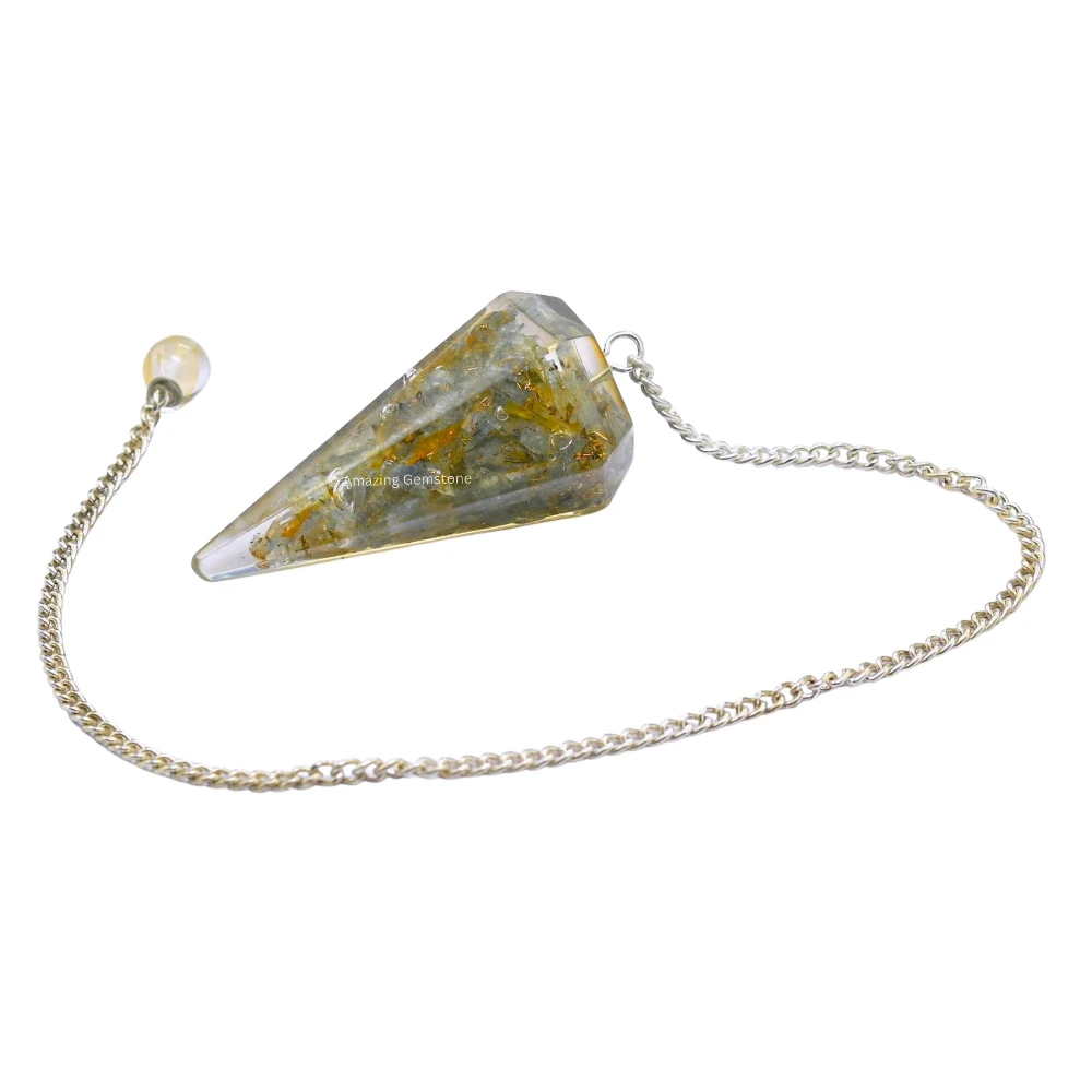 Labradorite Orgone Pendulum