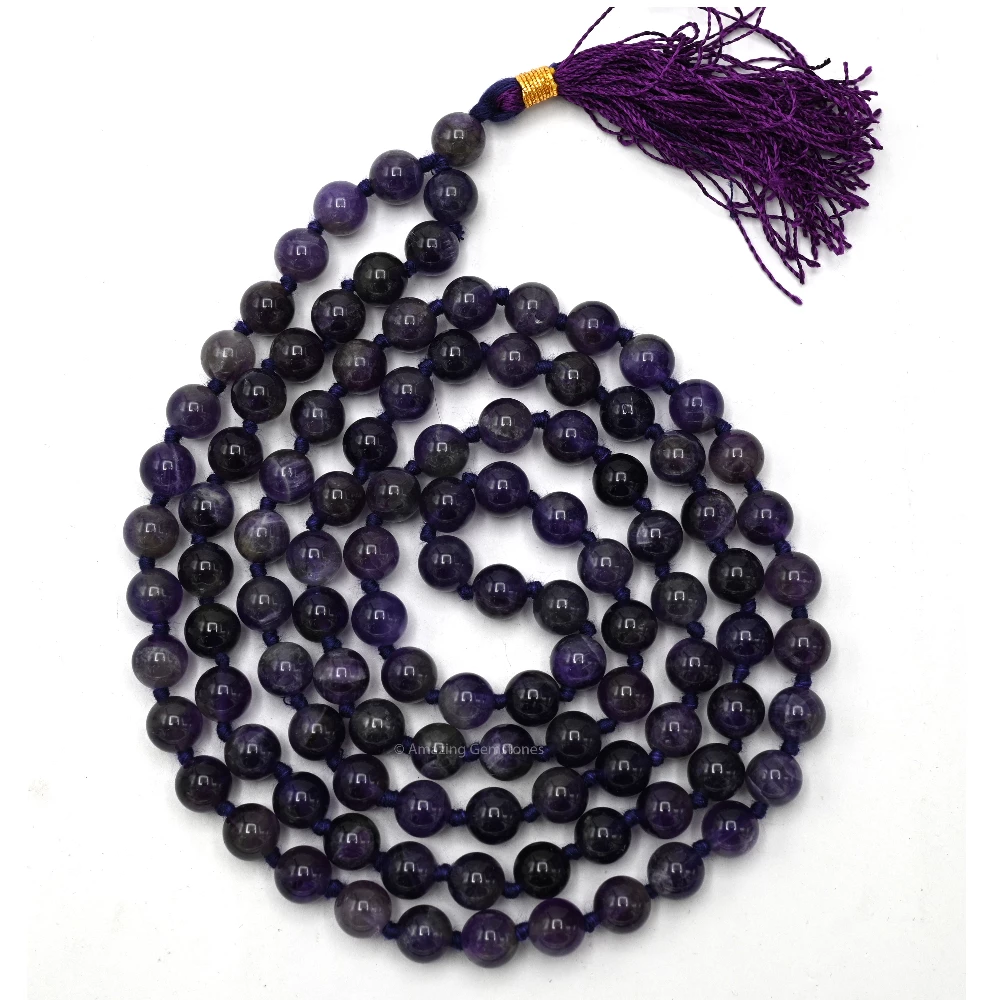 Amethyst Mala (Hand Knotted)