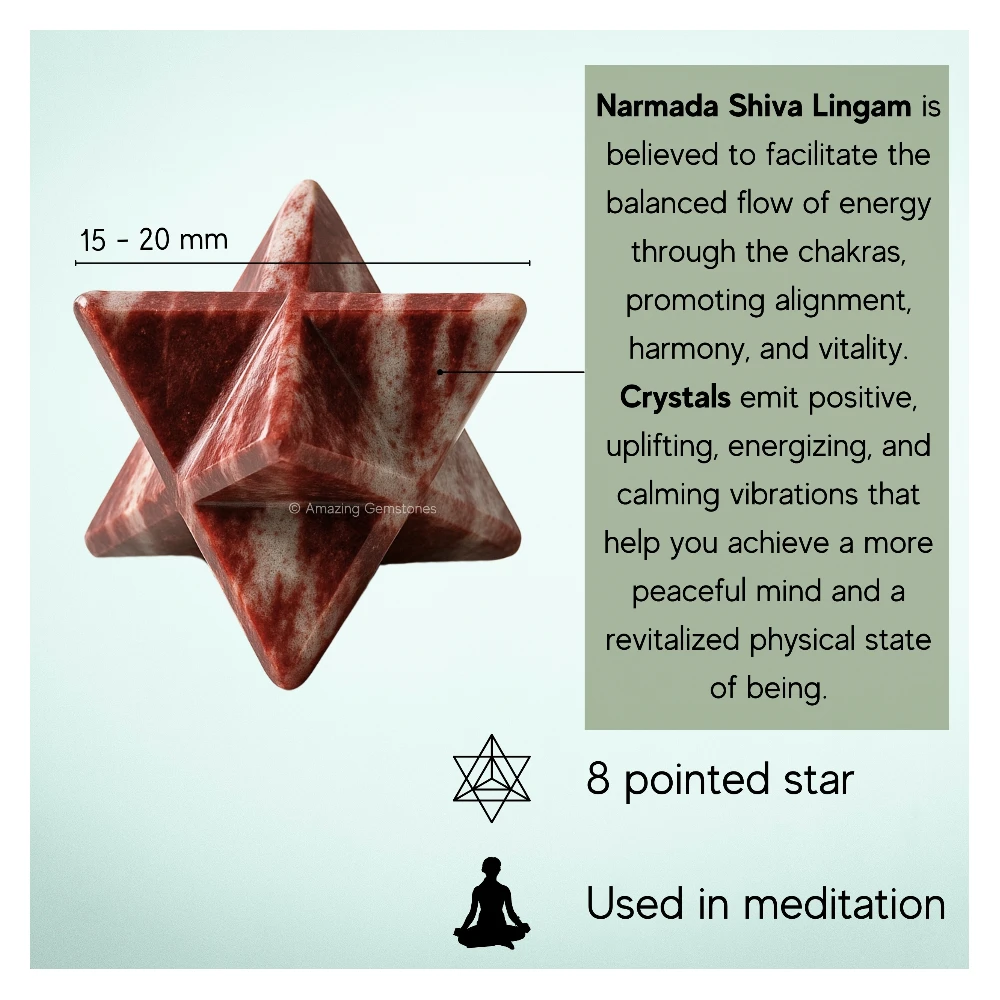 Narmada Shiva Lingam Merkaba (15-20 mm)