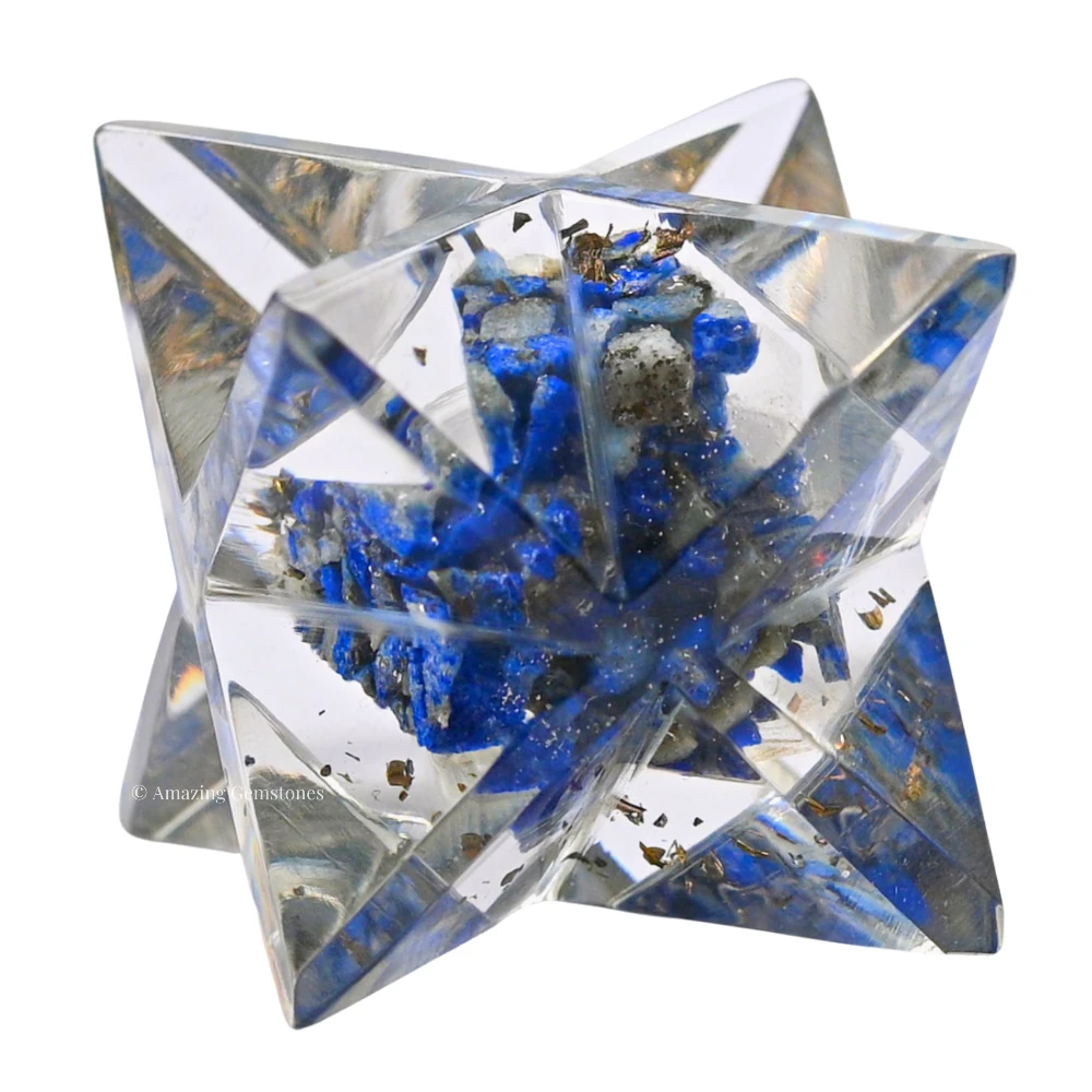 Lapis Lazuli Orgone Merkaba - 1 Inch