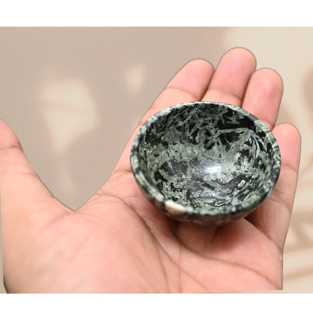 Flower Stone Crystal Bowl - 2 Inch