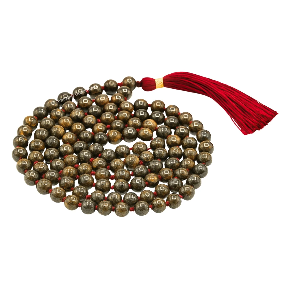 Bronzite Mala (Hand Knotted)