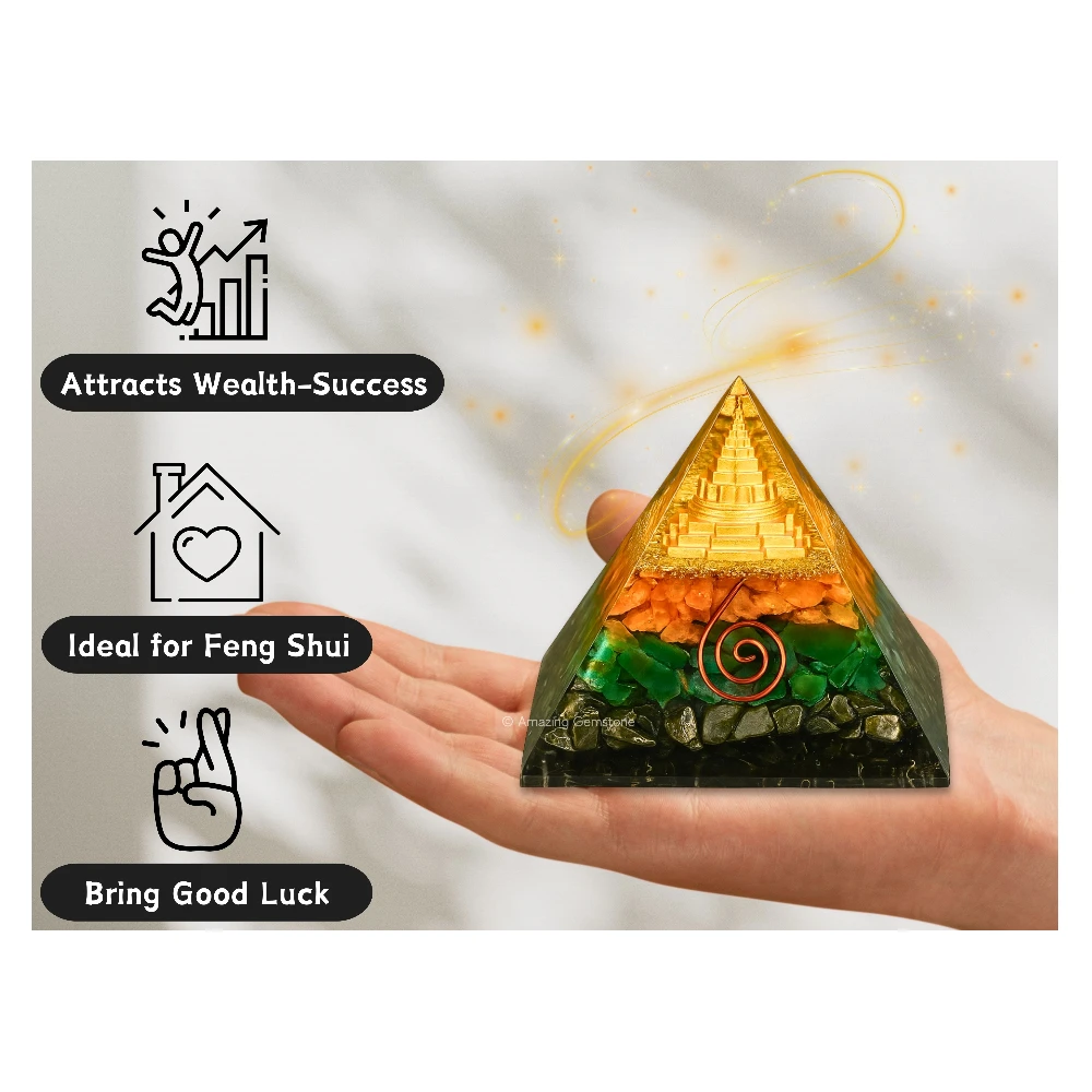 Money Magnet Pyramid with Shree Yantra