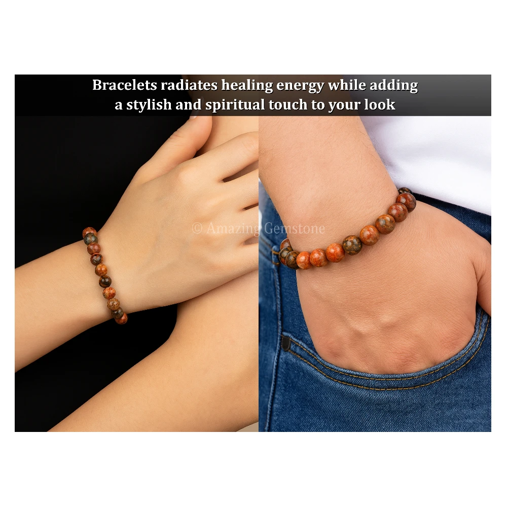 Leopard Jasper Bracelet (Strechable)