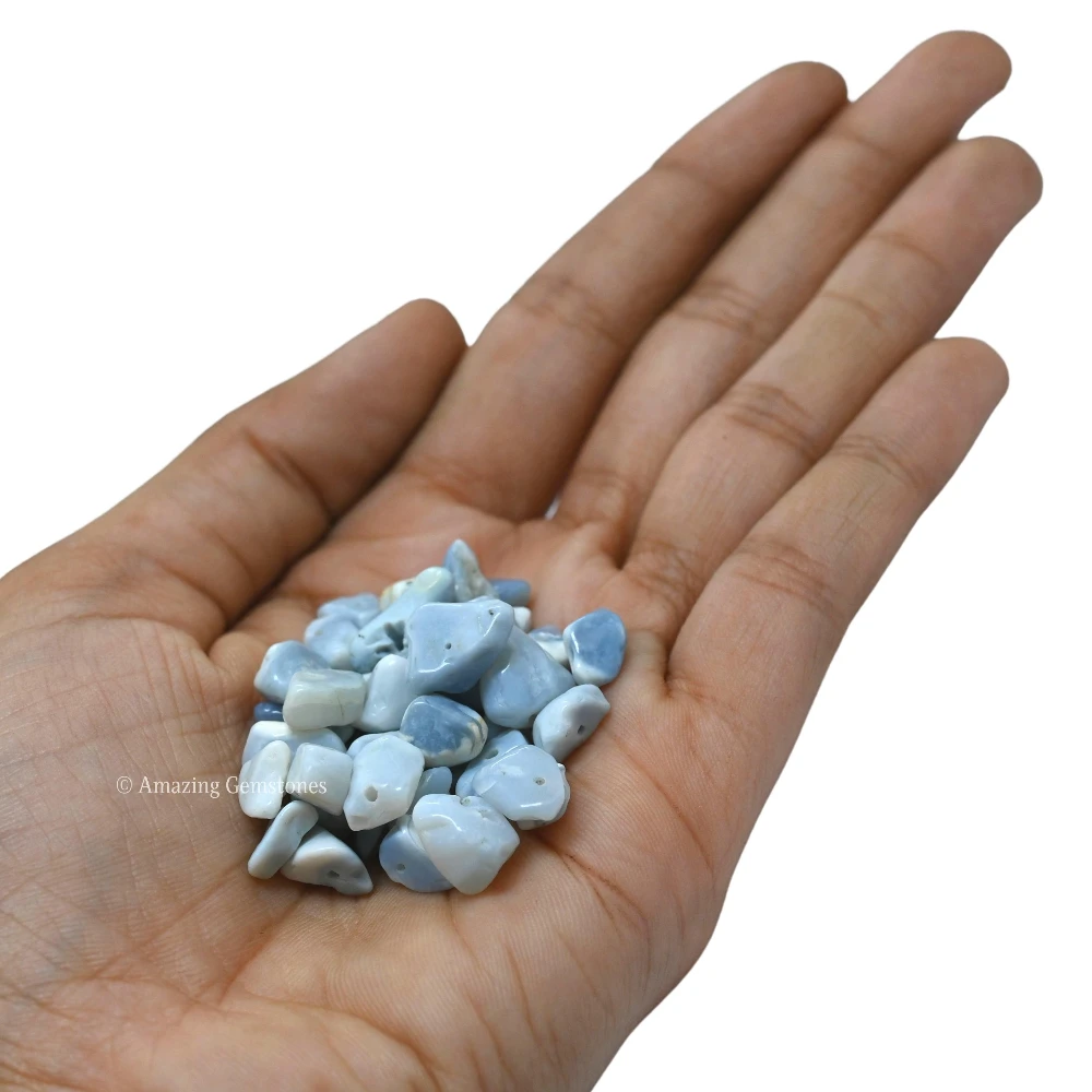 Blue Opal Chips - Pre Drilled