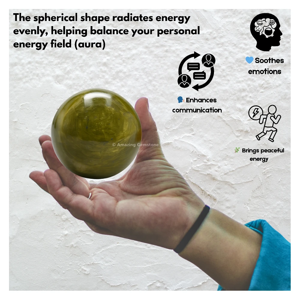 Vesuvianite Sphere (2 Inch)