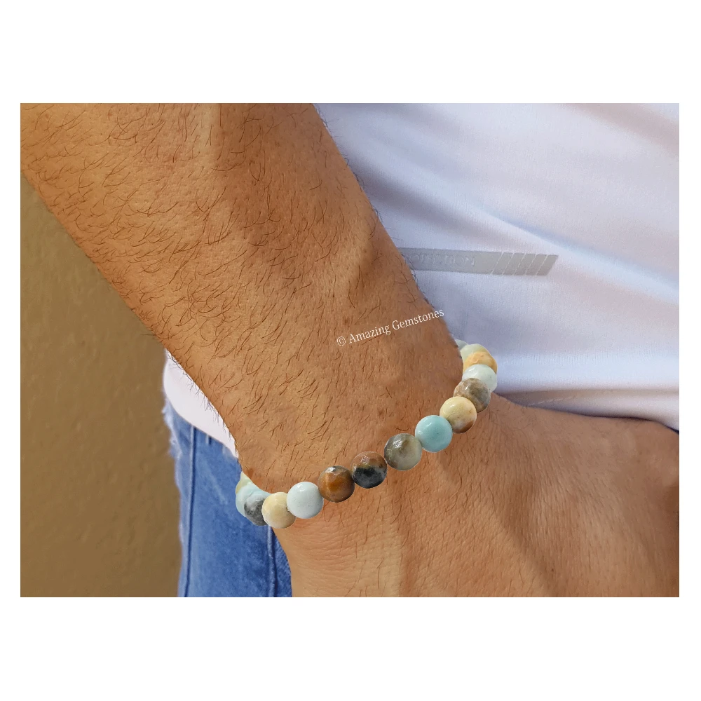 Mexican Amazonite Bracelet (Faceted-Adjustable)