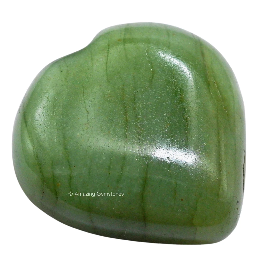 Light Green Aventurine Heart