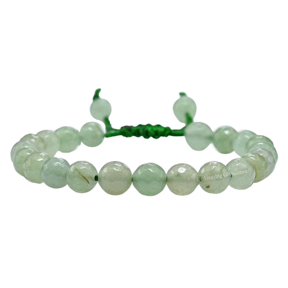 Green Aventurine Bracelet (Faceted-Adjustable)
