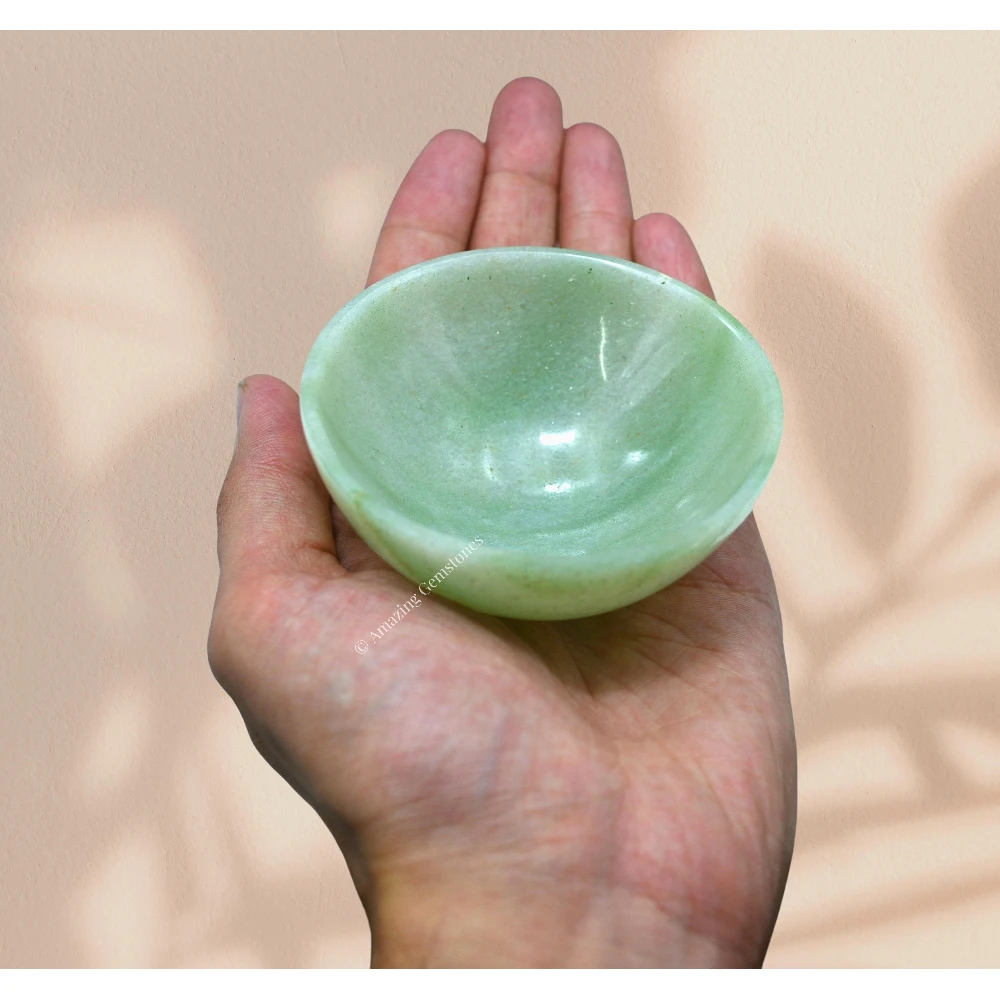 Green Aventurine Crystal Bowl - 2 Inch