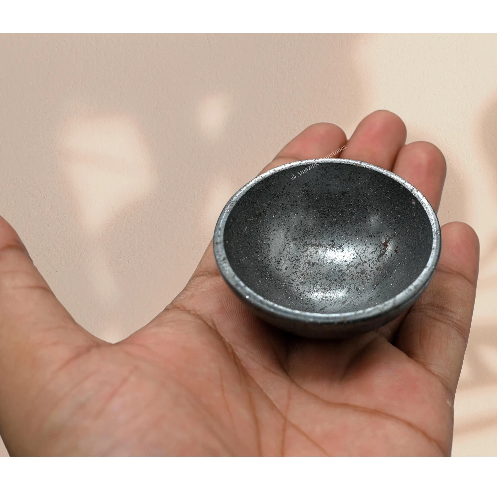 Hematite Crystal Bowl - 2 Inch