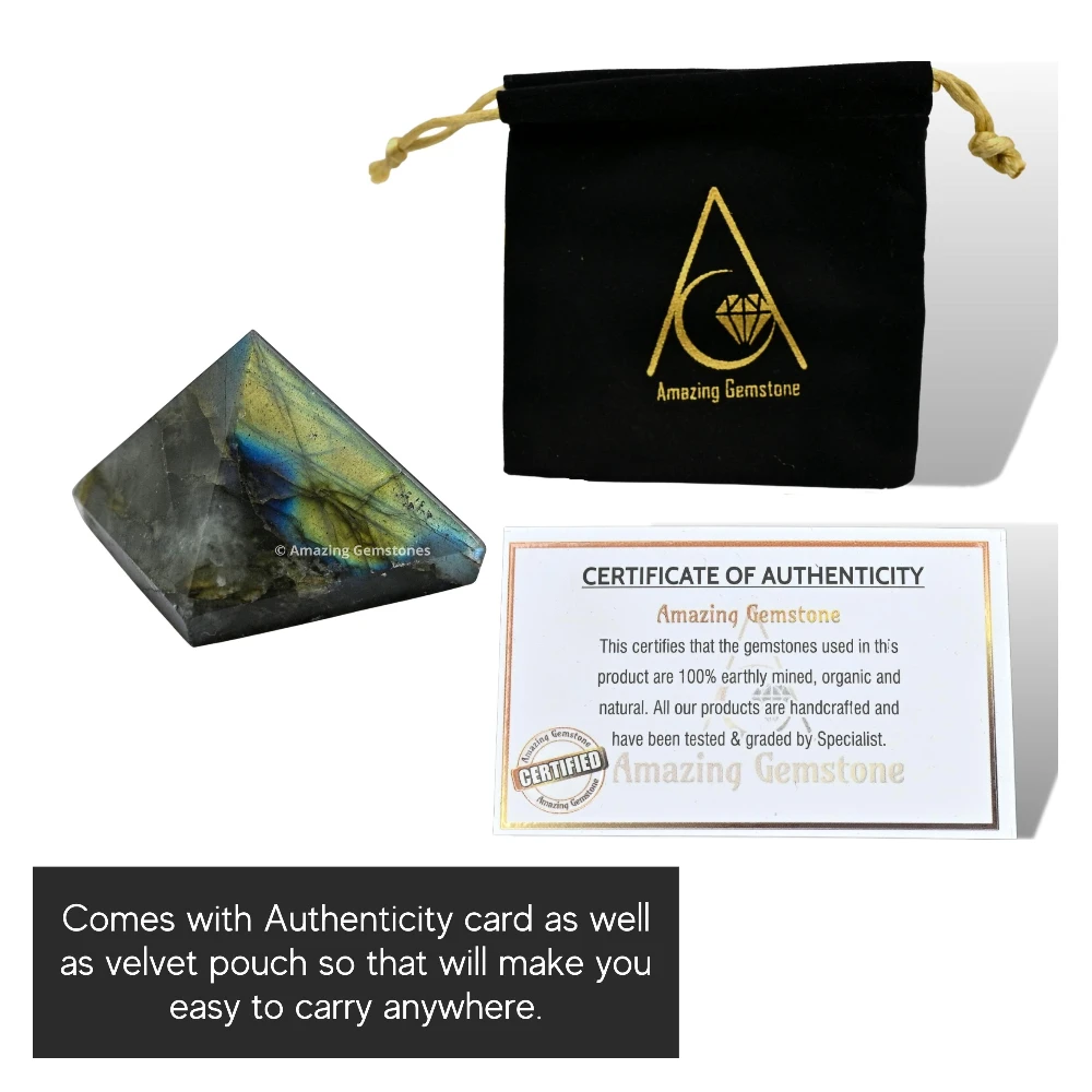 Labradorite Pyramid (1 Inch)