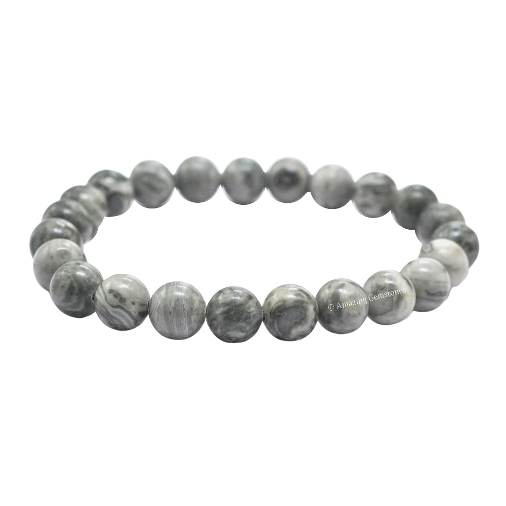 Map Stone Bracelet (Strechable)