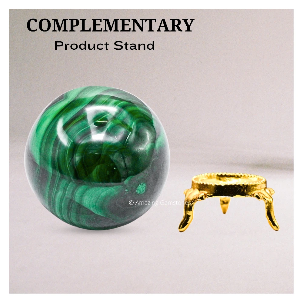 Malachite Sphere (1.5 Inch)
