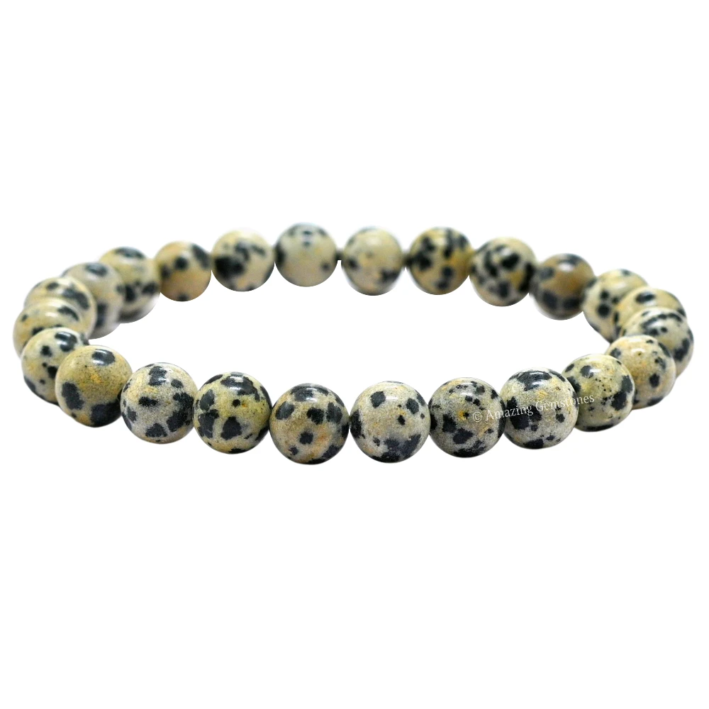 Dalmatian Jasper Bracelet (Strechable)