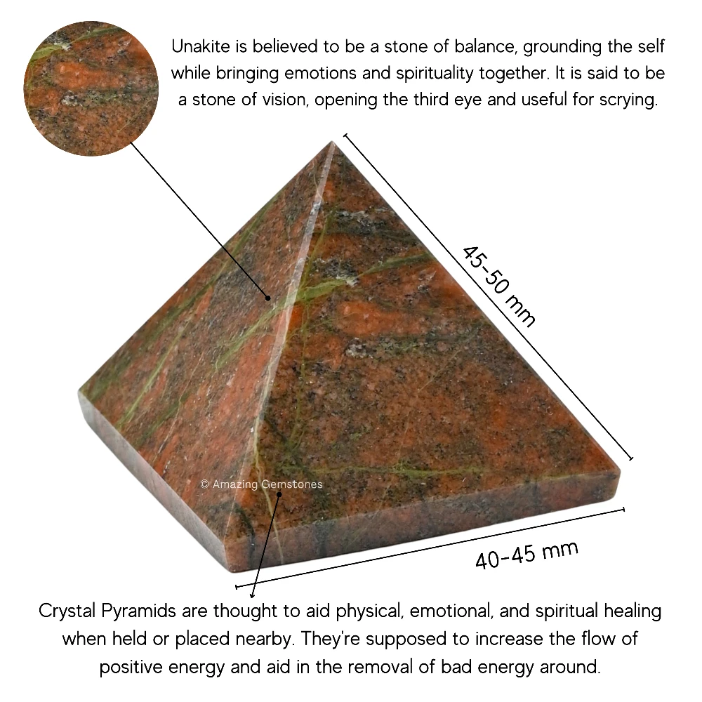 Unakite Pyramid (2 Inch)
