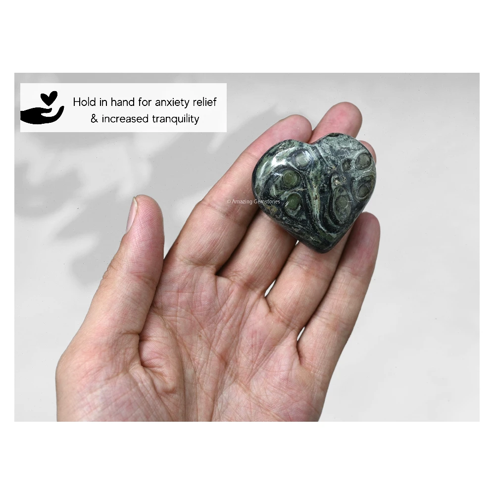 Kambaba Jasper Heart