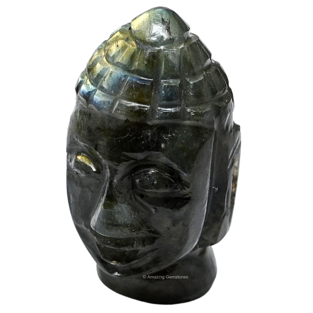 Labradorite Buddha Head