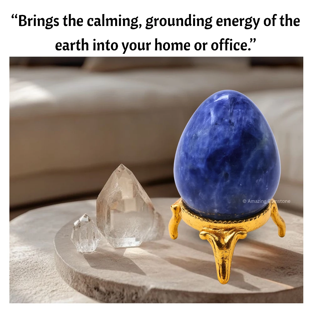 Sodalite Crystal Egg Stone