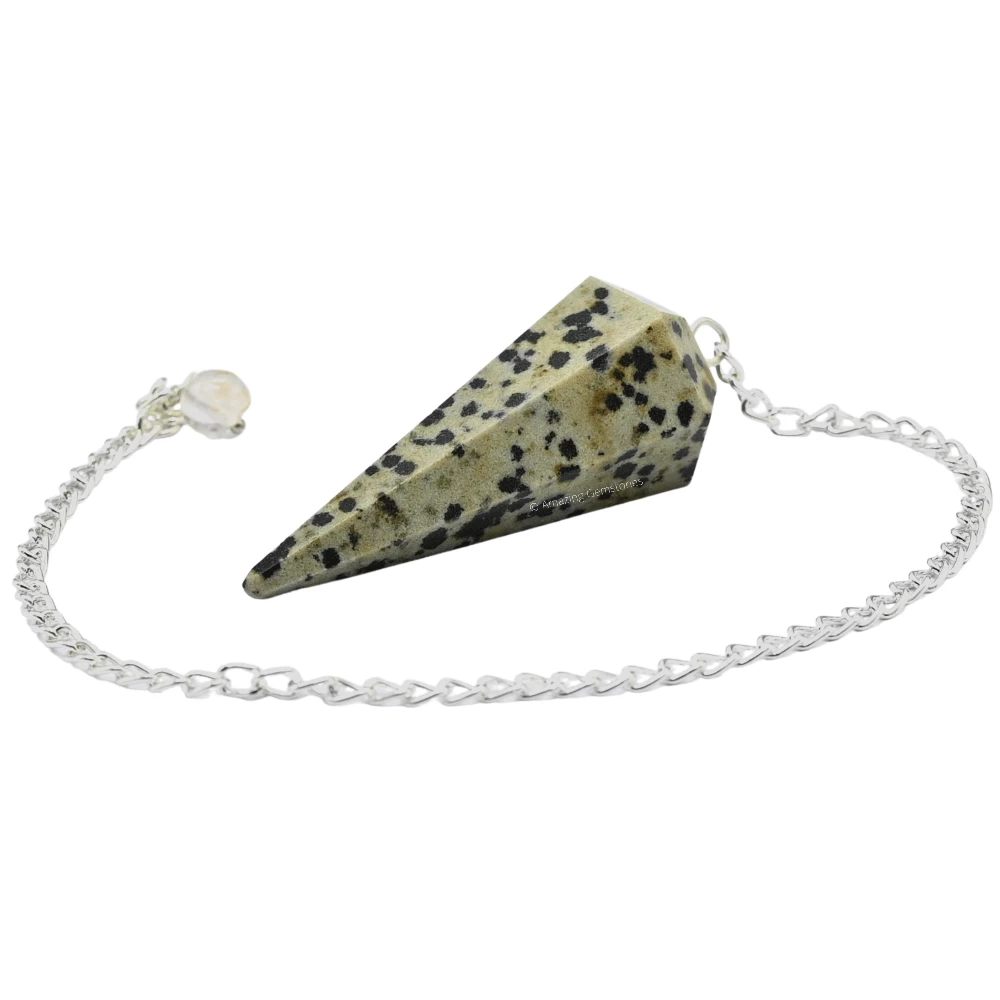 Dalmatian Jasper Pendulum