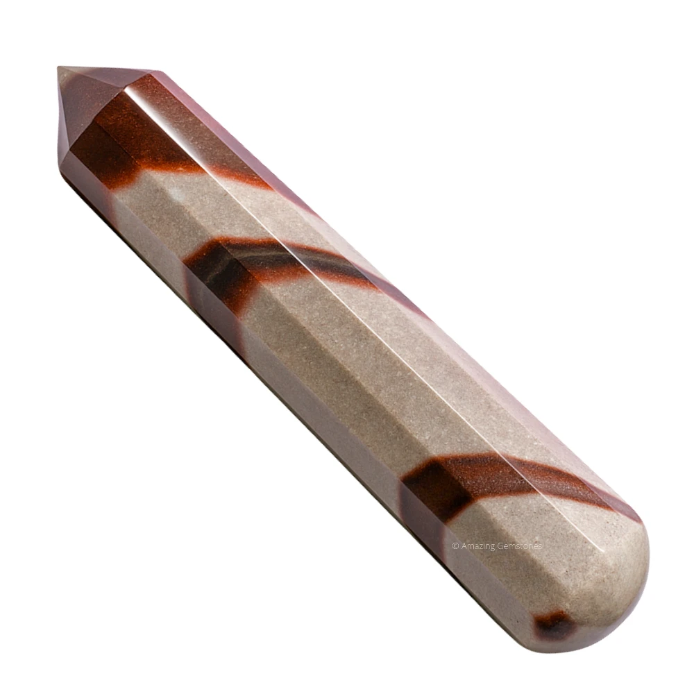 Narmada Shiva Lingam Wand (Faceted)