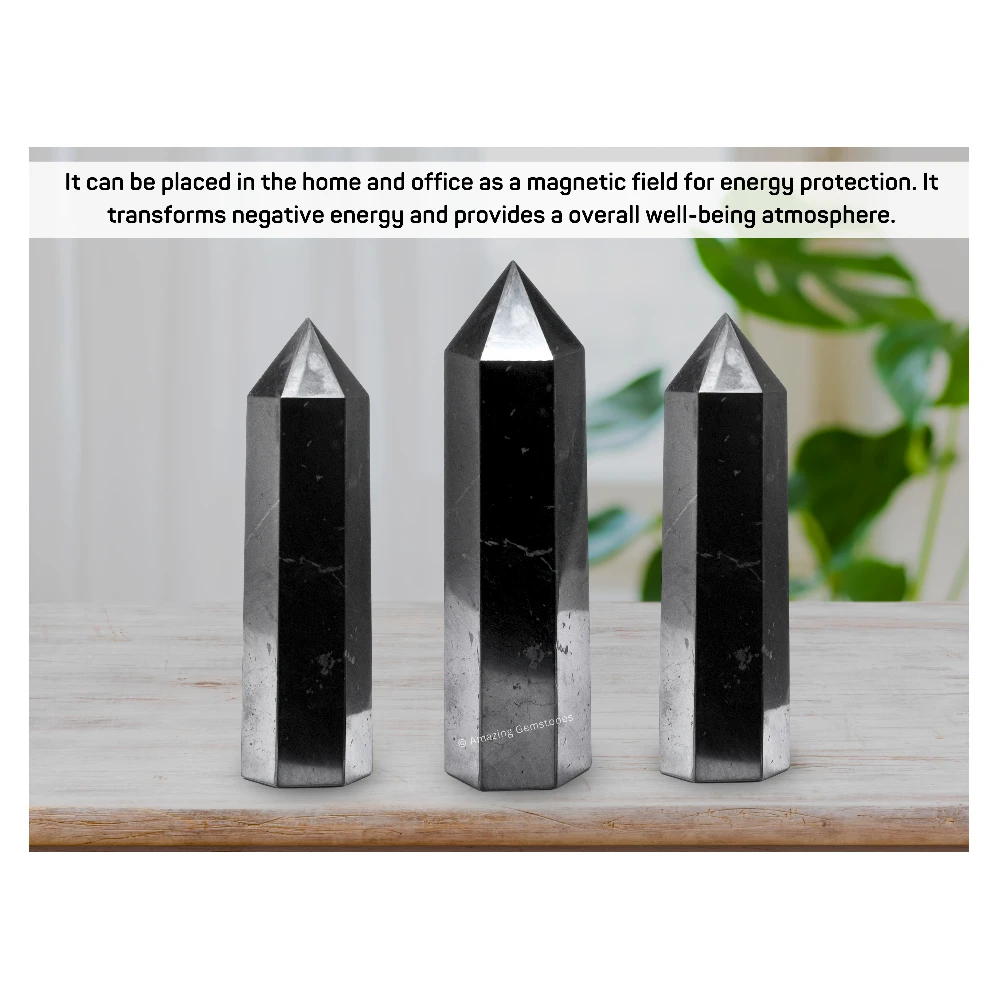 Shungite Tower (5.5" to 6" Inch)